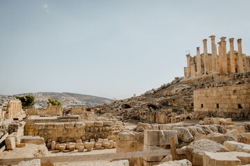 The ancient roman city of Jerash in Jordan
