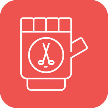 golf glove icon red background clip art preview