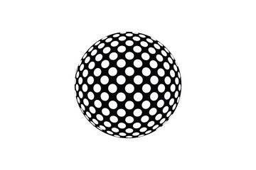 Abstract circle dot  isolated on white