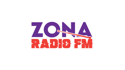 Zona Radio FM wordmark Logo