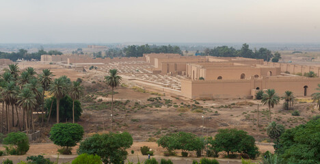 Restored ruins of ancient Babylon, Iraq