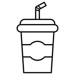 illustration of a drink cup cola