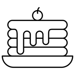 fluffy pancake icon