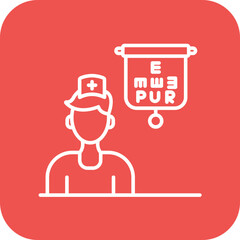 Ophthalmic Nurse Male Icon
