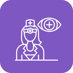 Obraz premium Optician Female Icon