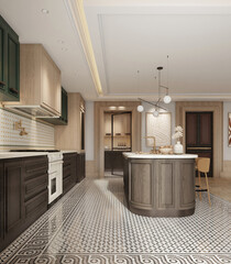 modern kitchen interior