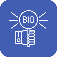 Bidding Paddle Icon