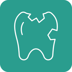 Broken Tooth Icon