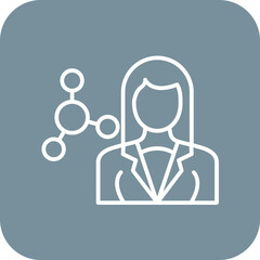 Scientist Female Icon