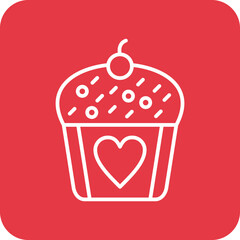 Wedding Cupcake Icon