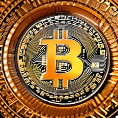 Fototapeta na wymiar Bitcoin money - IA generativa