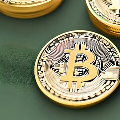 Fototapeta na wymiar Bitcoin money - IA generativa