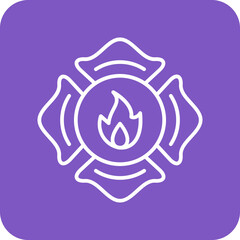 Firefighter Badge Icon