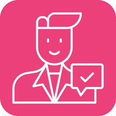 Sales Rep Female Icon