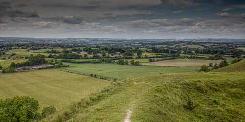 Fototapeta na wymiar View from Cley Hill, Wiltshire