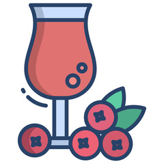 Cranberry juice icon