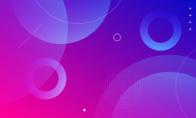 Abstract colorful background with circles. Vector illustration