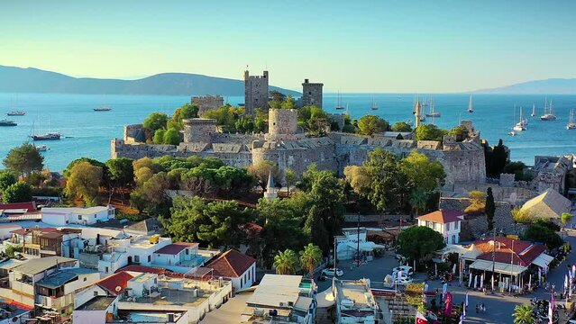 Bodrum Castle aka Castle of St. Peter. Aerial view