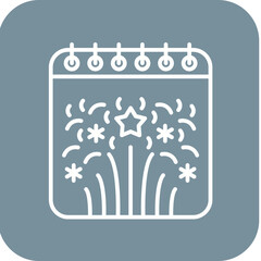 New Year Calendar Icon