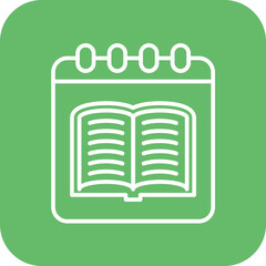 Library Calendar Icon