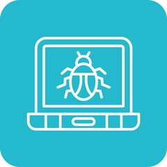 Laptop Virus Icon