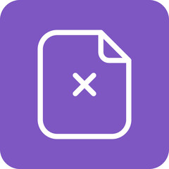 Obraz premium Delete Paper Icon