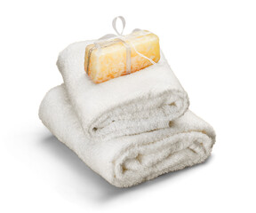 Obraz na płótnie Canvas Spa Soap and Towel