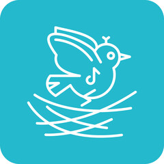 Brids in Nest Icon