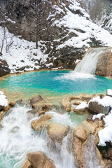 Mavi Gol, Giresun - Turkey. Blue Lake Is Turquoise with the Effect of Lime Stones and Soda Water. © klenger