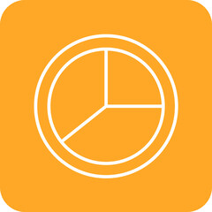 Half Pie Chart Icon