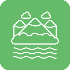 Lake Landscape Icon