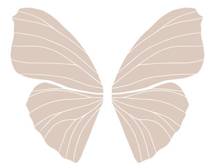 Pastel color butterfly, png file
