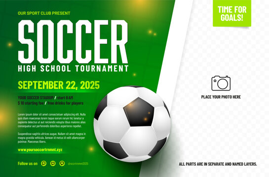 Soccer - football tournament poster template