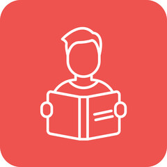 Student Reading Book Icon