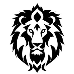 vector illustration of lion shape