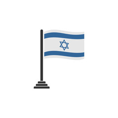 Israel flags icon set, Israel independence day icon set vector sign symbol