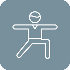 Warrior Pose Right Icon