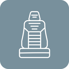 Obraz premium Racing Car Seat Icon