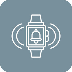 Obraz premium Smartwatch Alarm Icon