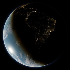 Planet Earth | South America (render)