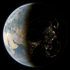 Planet Earth | Asia (render)