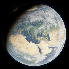 Planet Earth | Europe (render)
