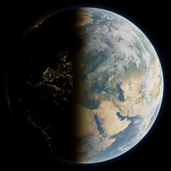 Planet Earth | Europe (render)