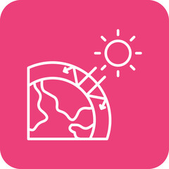 Fototapeta premium Greenhouse Effect Icon