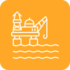 Obraz premium Oil Platform Icon