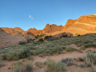 Scenic view Arches National Park Utah