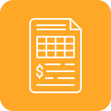 white document with grid and dollar sign clip art preview