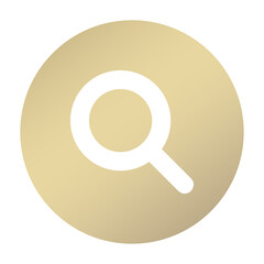 gold magnifying icon