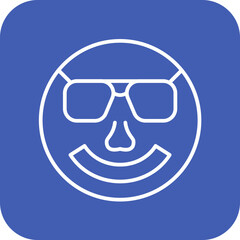 Smiling Face with Sunglasses Icon