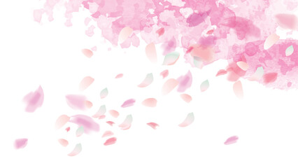 優しい 桜 背景イラスト